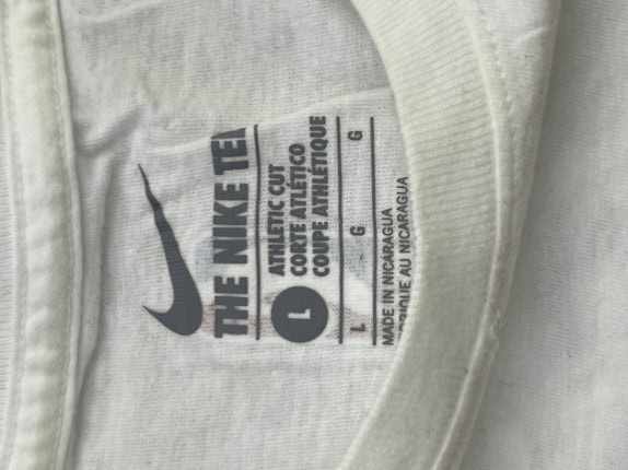 NIKE ΓΡΑΦΙΚΟ TEE ATHLETIC ΑΣΠΡΟ ΑΝΤΡΙΚΟ PRE OWNED L