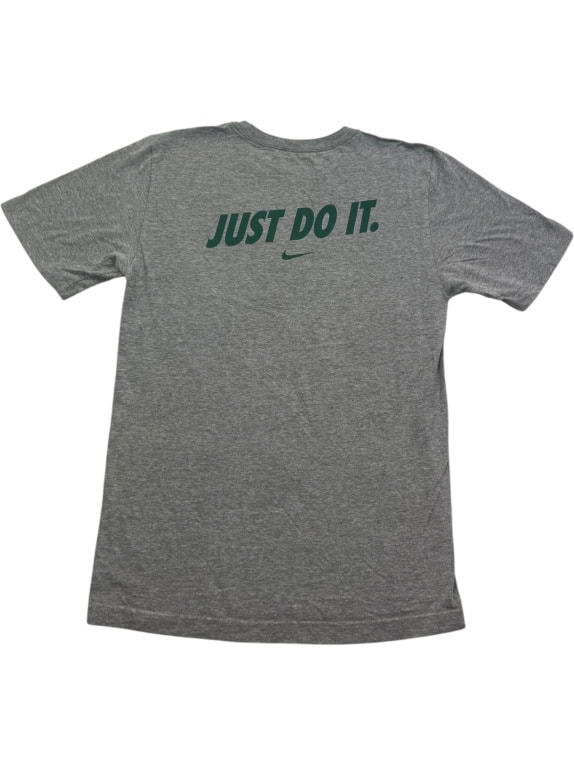 NIKE GRAPHIC TEE ATHLETIC GREY MENS PRE OWNED S
