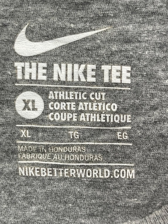 NIKE GRAPHIC TEE ATHLETIC GREY ΑΝΤΡΙΚΟ PRE OWNED XL