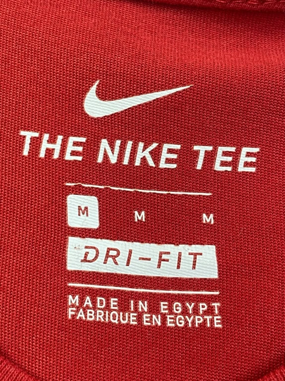 NIKE T SHIRT GRAPHIC MINIMAL ROSSO UOMO PRE OWNED M
