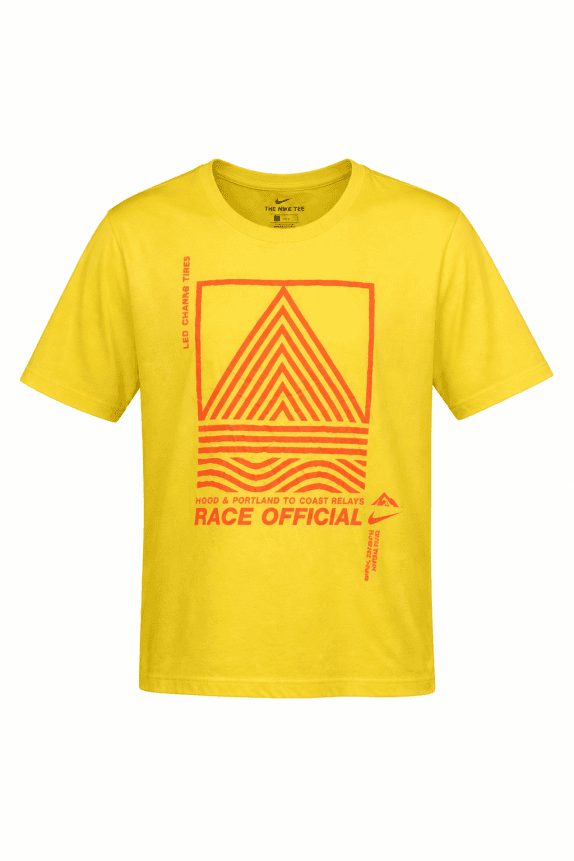 NIKE GRAPHIC TEE RACE OFFICIAL YELLOW ΑΝΤΡΙΚΟ PRE OWNED M