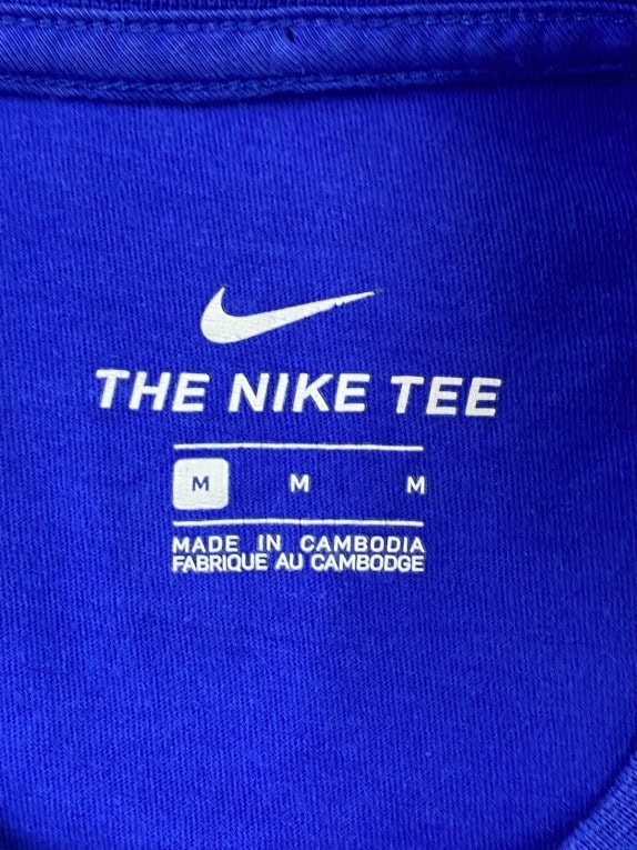 NIKE T SHIRT SPORTSWEAR BLUE UOMO PRE OWNED M