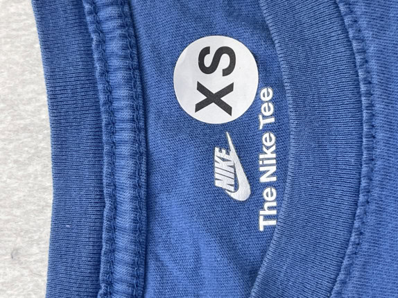 NIKE GRAPHIC TEE SPORTSWEAR BLUE UOMO PRE OWNED XS