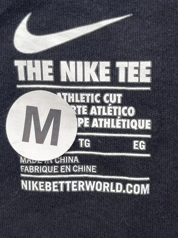 NIKE GRAPHIC TEE SPORTSWEAR BLACK MEN PRE OWNED M