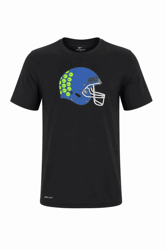 NIKE T SHIRT GRAPHIC SPORTY NERO UOMO PRE OWNED XS