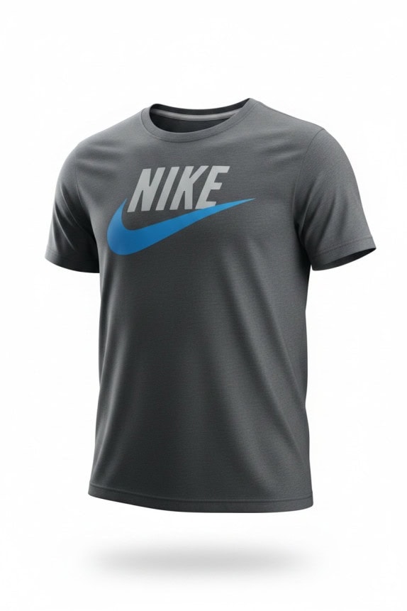 NIKE GRAPHIC TEE STREETWEAR CHARCOAL UNISEX PRE OWNED L