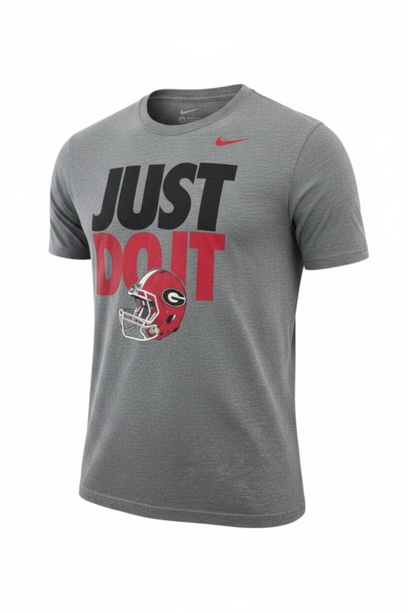 NIKE GRAPHIC TEE STREETWEAR GREY MENS PRE OWNED L