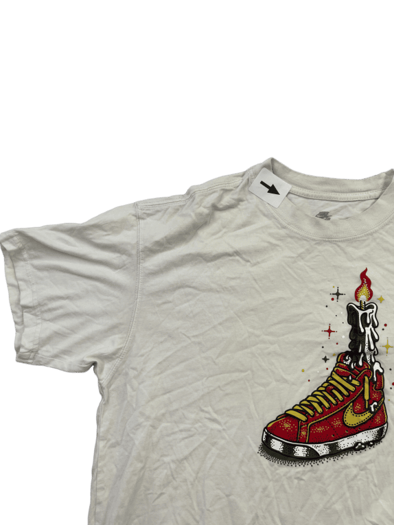 NIKE GRAPHIC TEE STREETWEAR OFF WHITE ΑΝΤΡΙΚΟ PRE OWNED M
