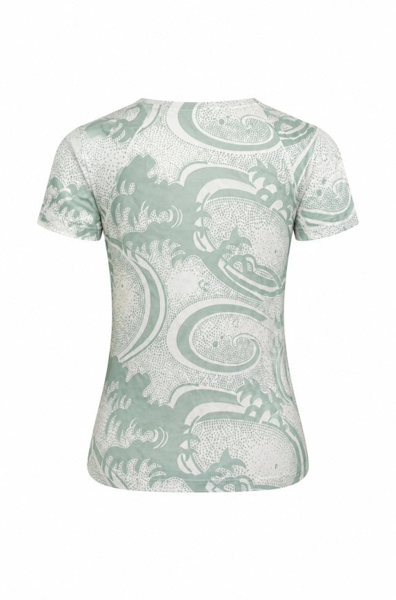 NIKE GRAPHIC TEE ABSTRACT MINT WOMEN PRE OWNED S