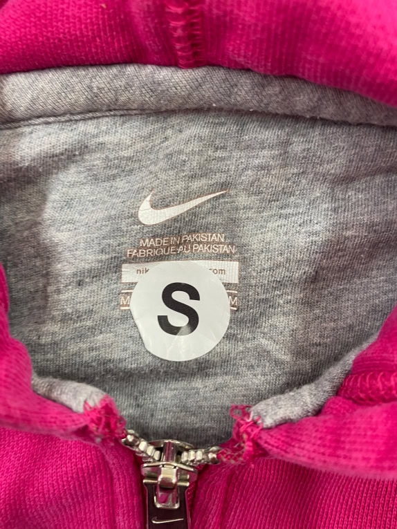 Nike Γυναικείο Hoodie Φούξια με Φερμουάρ Size S