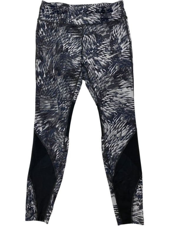 Nike Leggings da Donna Dri-FIT Printed Grigio/Nero Taglia M