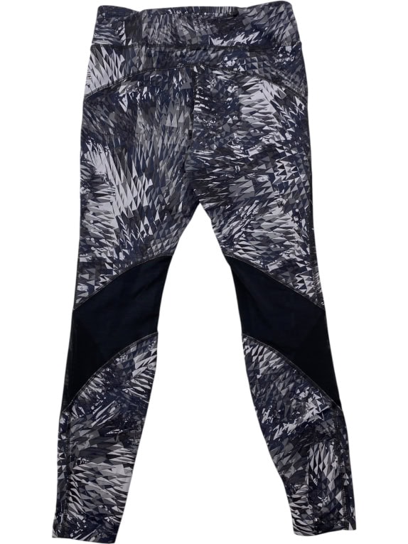 Nike Leggings da Donna Dri-FIT Printed Grigio/Nero Taglia M
