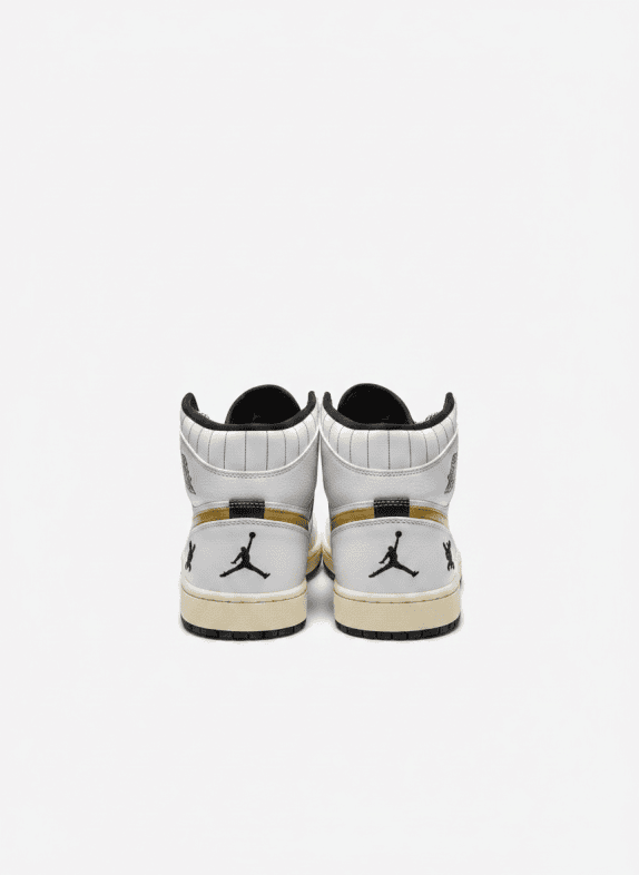 NIKE HIGH TOP SNEAKERS RACING WHITE UNISEX PRE OWNED EU 43