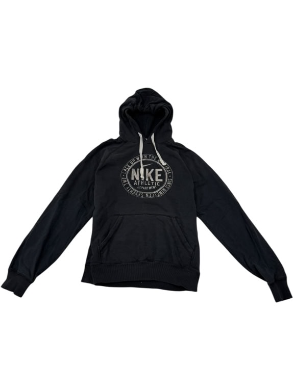 NIKE FELPA NERA CON GRAFICA ATHLETIC VINTAGE - S