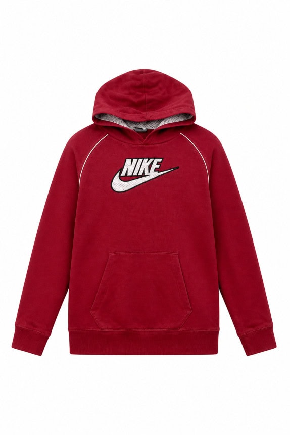 NIKE HOODIE SPORTSWEAR RED UNISEX PRE OWNED S