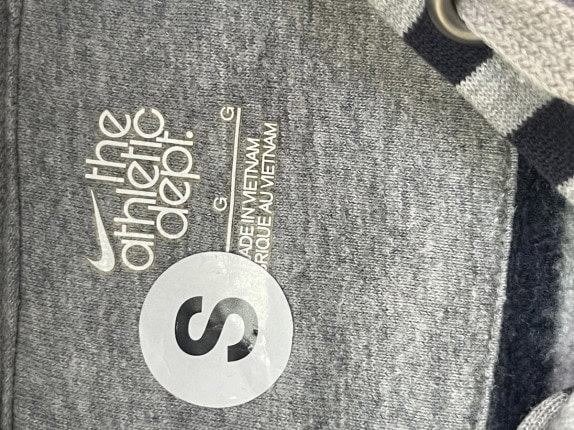 2000S NIKE HOODIE SPORTSWEAR ΡΙΓΕ NAVY ΓΚΡΙ UNISEX PRE OWNED S