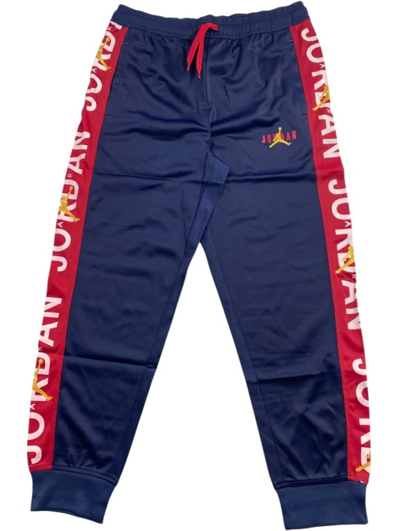 NIKE JORDAN ΠΑΝΤΕΛΟΝΙ ΦΟΡΜΑΣ TRACK PANTS ΜΕ LOGO TAPE ΜΠΛΕ ΑΝΔΡΙΚΟ L