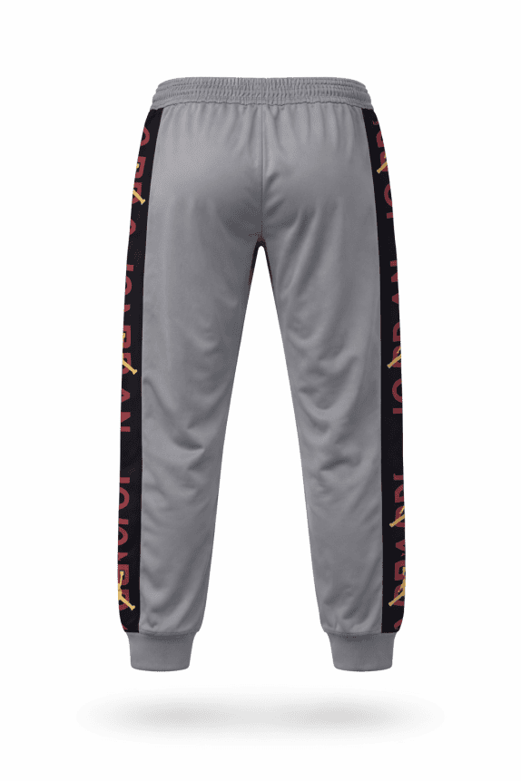 NIKE JORDAN TRACK PANTS SPORTY GREY MEN PRE OWNED L