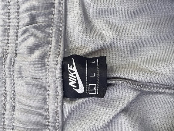NIKE JORDAN TRACK PANTS SPORTY GREY MEN PRE OWNED L