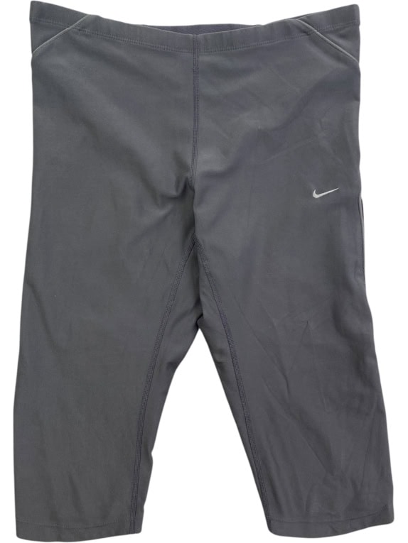 NIKE Κολάν Biker Dri-FIT Minimal Logo Γκρι Γυναικείο M