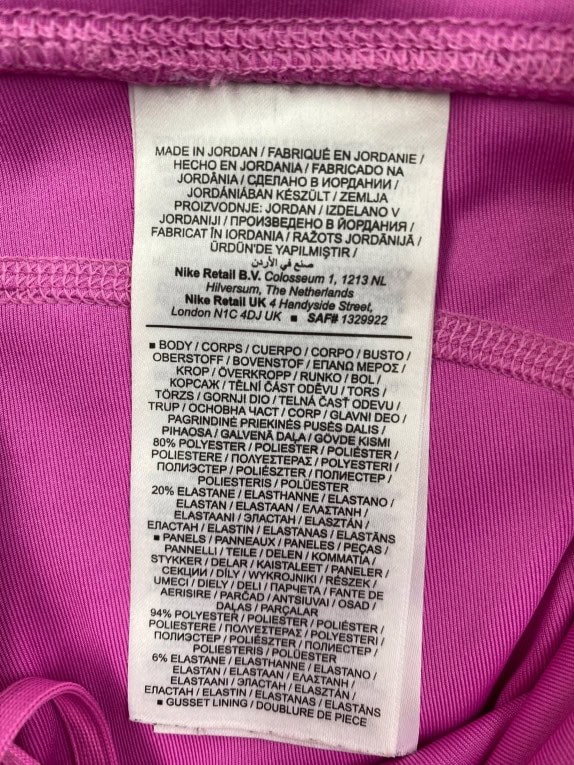 NIKE LEGGINGS DRI-FIT VINTAGE WITH LOGO FUCHSIA WOMEN'S S