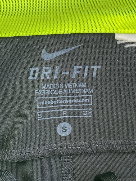 NIKE LEGGINGS SPORTSWEAR NERO GIALLO DONNA PRE OWNED S