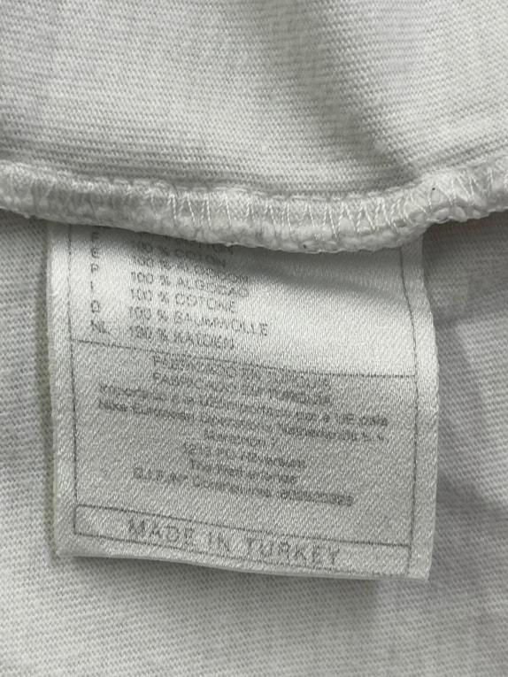 Nike White T-Shirt Basic Mini Swoosh Logo Size M