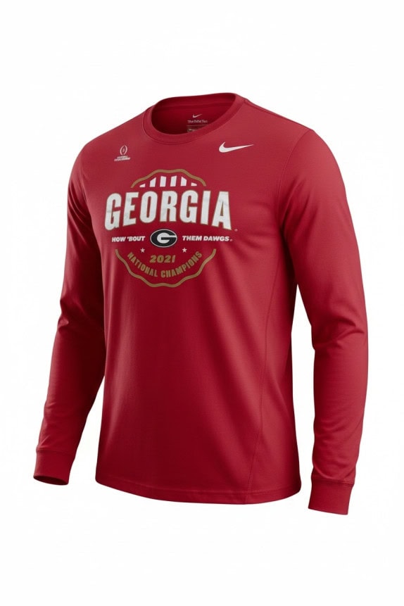 NIKE LONG SLEEVE TEE SPORT RED MENS PRE OWNED M