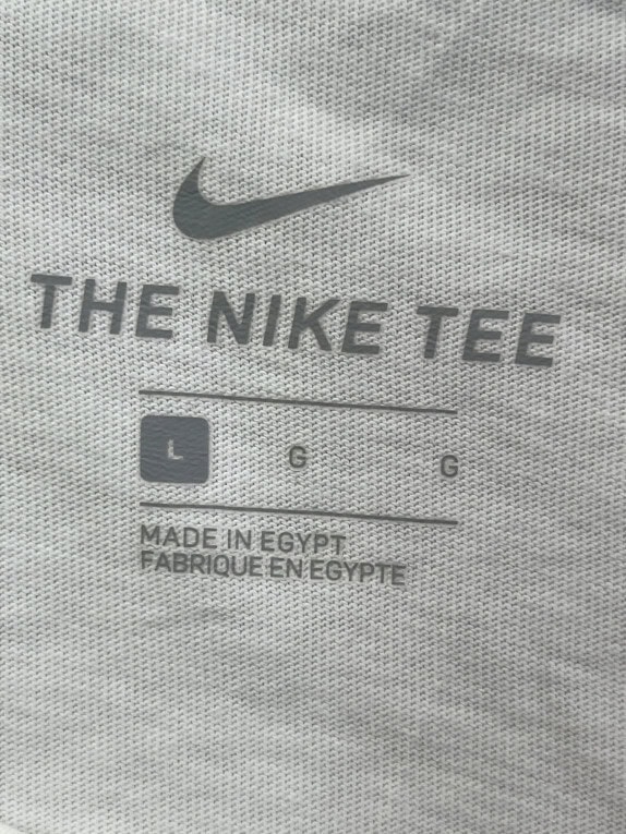 NIKE MAGLIA MANICA LUNGA MINIMAL BIANCO UOMO PRE OWNED L