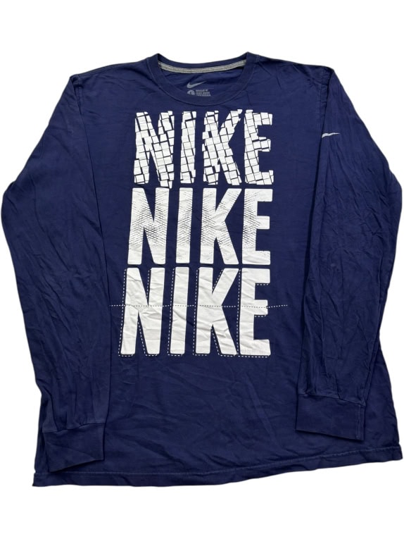 NIKE ΜΑΚΡΥΜΑΝΙΚΗ ΜΠΛΟΥΖΑ BIG LOGO ΜΠΛΕ UNISEX L