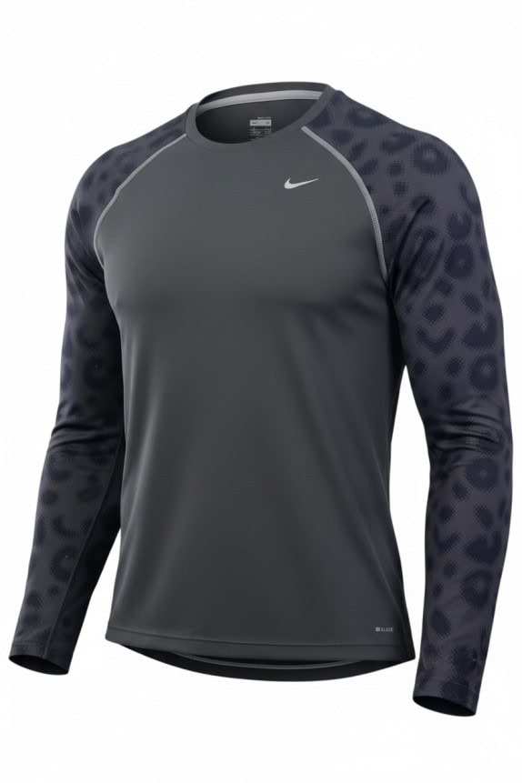NIKE ΜΠΛΟΥΖΑ ΜΑΚΡΥΜΑΝΙΚΗ ATHLETIC ΜΑΥΡΟ ΑΝΤΡΙΚΟ PRE OWNED S