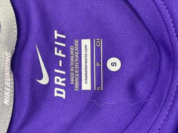 NIKE LONG SLEEVE TOP ATHLETIC PURPLE WOMEN PRE OWNED S
