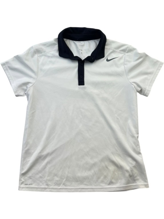 NIKE POLO SPORTSWEAR BIANCO NERO UOMO PRE OWNED L
