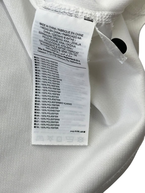 NIKE POLO SPORTSWEAR BIANCO NERO UOMO PRE OWNED L