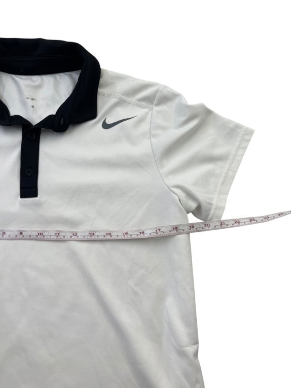 NIKE POLO SPORTSWEAR BIANCO NERO UOMO PRE OWNED L