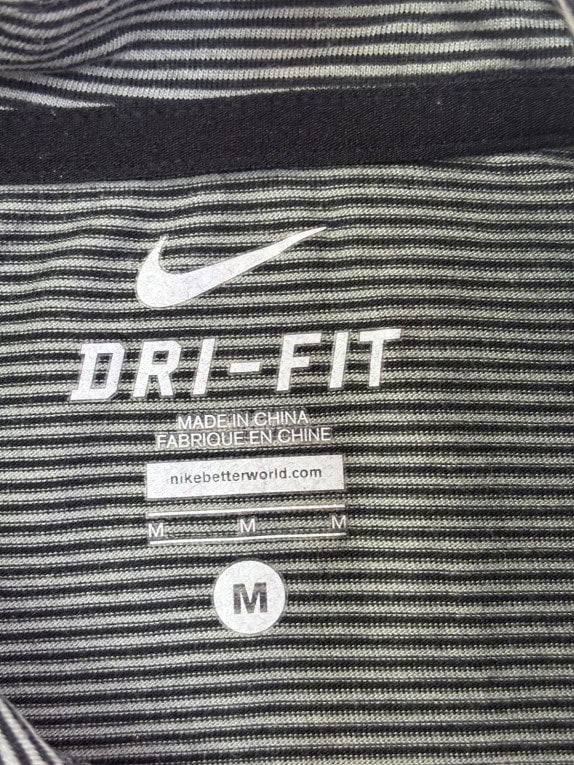 NIKE ΜΠΛΟΥΖΑ POLO SPORTSWEAR ΜΑΥΡΟ ΚΟΚΚΙΝΟ ΓΚΡΙ ΑΝΤΡΙΚΟ PRE OWNED M