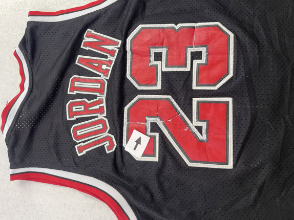 1990s NIKE ΜΠΟΥΣΙΚΑ ΤΖΕΡΣΕΪ BULLS ΜΑΥΡΟ ΑΝΤΡΙΚΟ PRE OWNED L