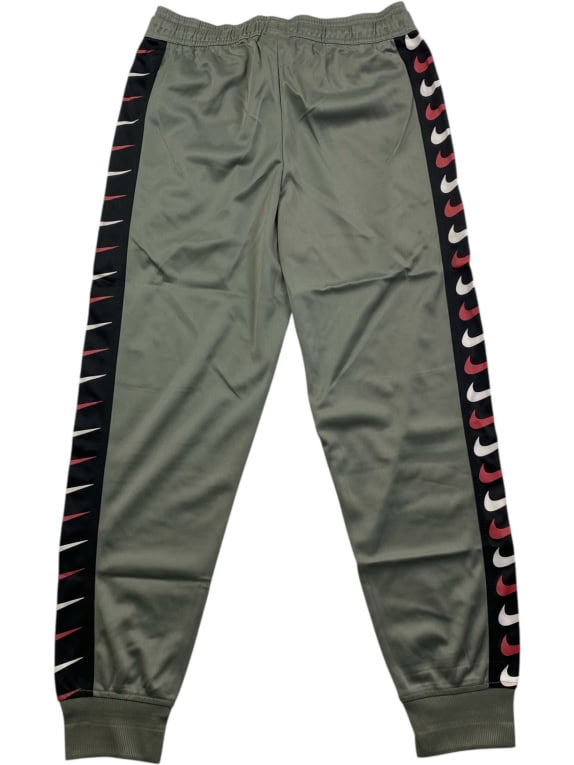 NIKE Tracksuit Pants Multi-Swoosh Side Taping Khaki/Black Men's Small