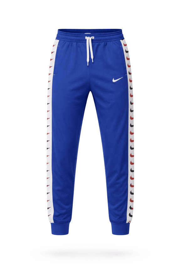 NIKE TRACK PANTS STREETWEAR BLUE MEN PRE OWNED L