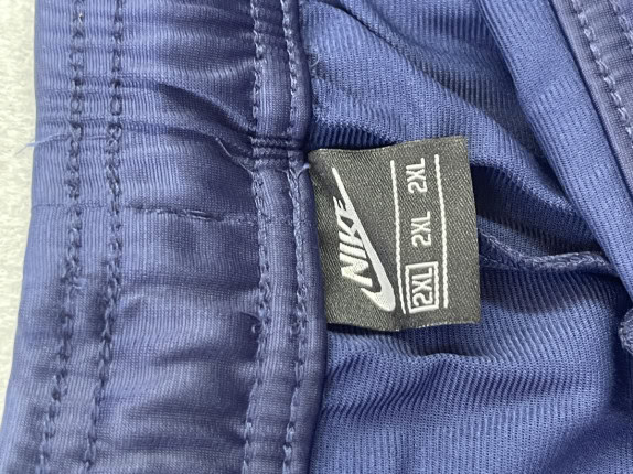 NIKE TRACK PANTS STREETWEAR BLUE MEN PRE OWNED XXL