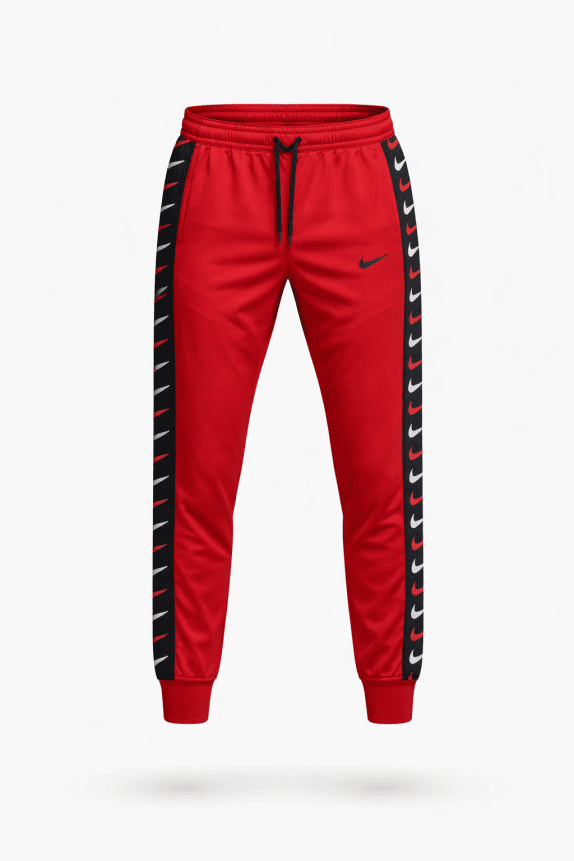 NIKE PANTALONI TUTA SPORTSWEAR ROSSO UOMO PRE OWNED L