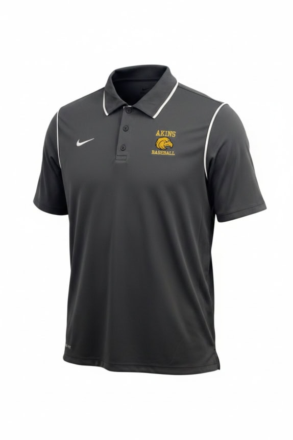 NIKE POLO DRI-FIT AKINS BASEBALL antracite unisex L usato