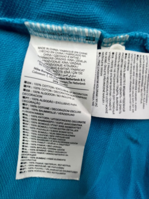 NIKE Polo Μπλούζα Athletic Dept Logo Τυρκουάζ Ανδρική M