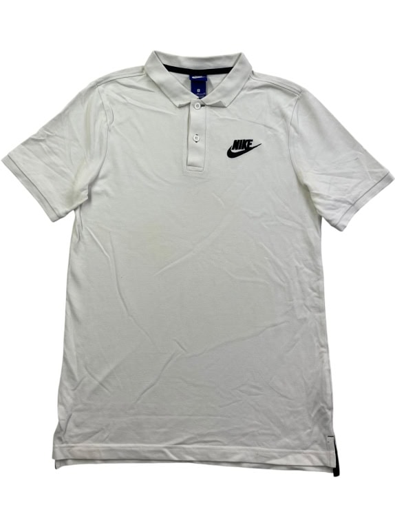 Nike Polo Μπλούζα Casual Logo Λευκό Ανδρικό S