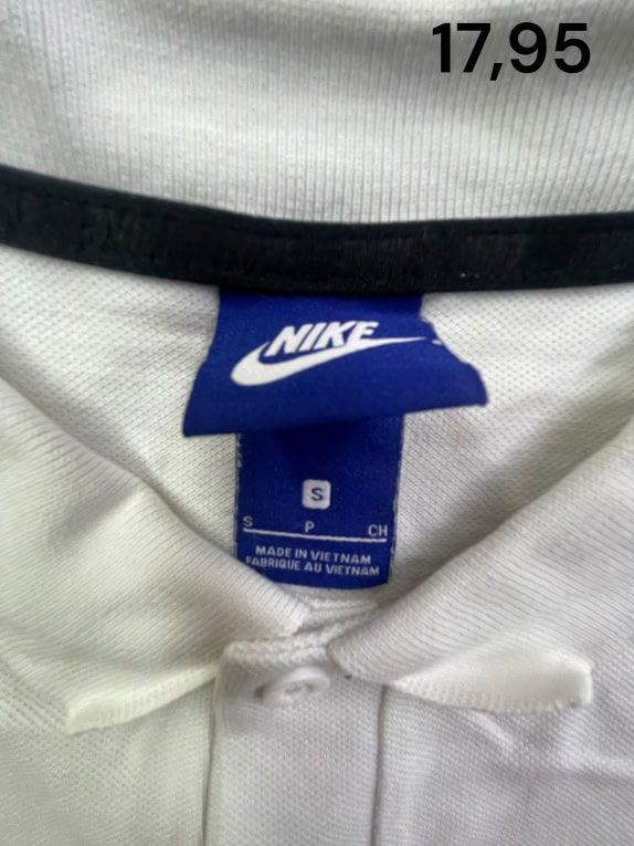 Nike Polo Μπλούζα Casual Logo Λευκό Ανδρικό S