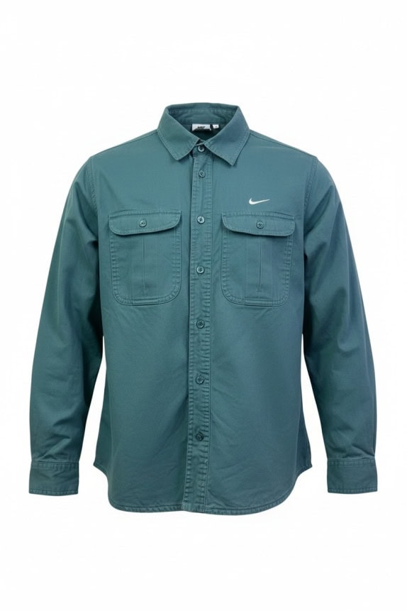 NIKE OVERSHIRT STREETWEAR VERDE UOMO PRE OWNED XS