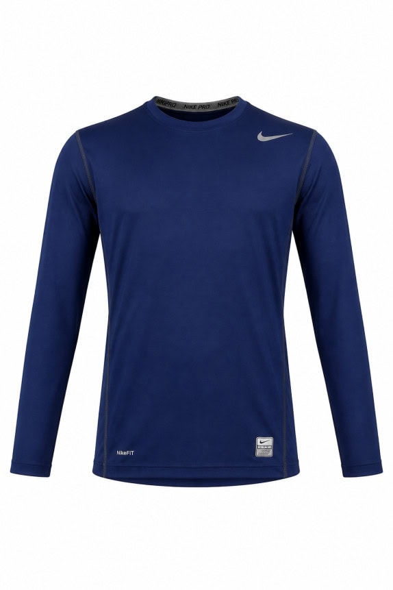 NIKE PRO ΜΑΚΡΥΜΑΝΙΚΗ ΜΠΛΟΥΖΑ ATHLETIC NAVY ΑΝΤΡΙΚΟ PRE OWNED M
