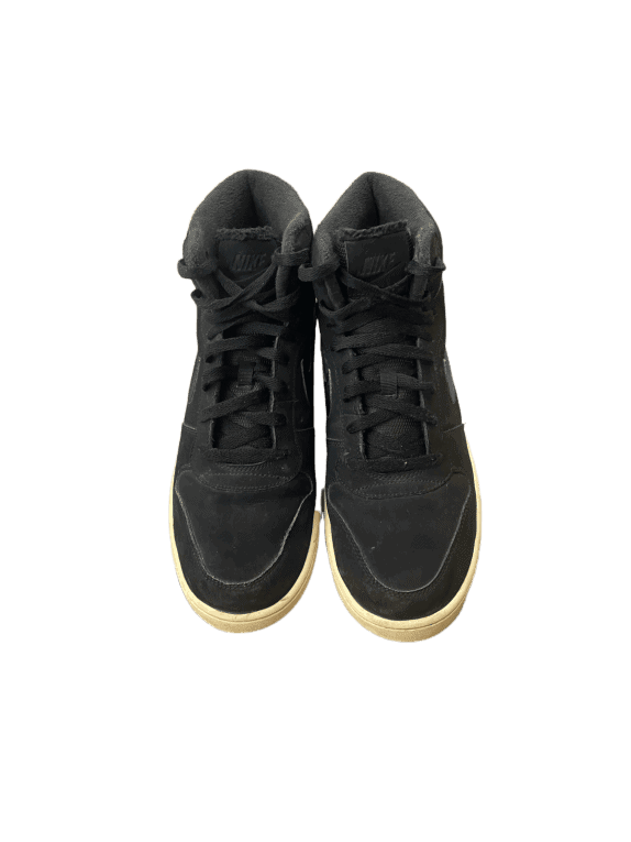 NIKE HIGH TOP SNEAKERS CLASSIC BLACK MEN PRE OWNED EU 45