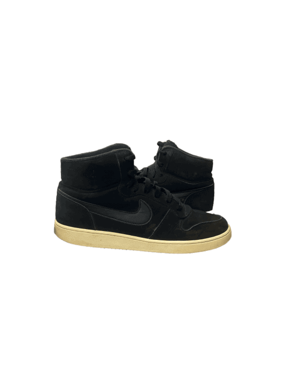 NIKE HIGH TOP SNEAKERS CLASSIC BLACK MEN PRE OWNED EU 45
