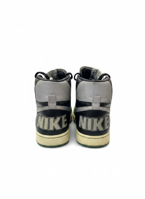 NIKE ΨΗΛΑ SNEAKERS RETRO ΜΑΥΡΟ ΠΡΑΣΙΝΟ ΓΚΡΙ UNISEX PRE OWNED EU 44